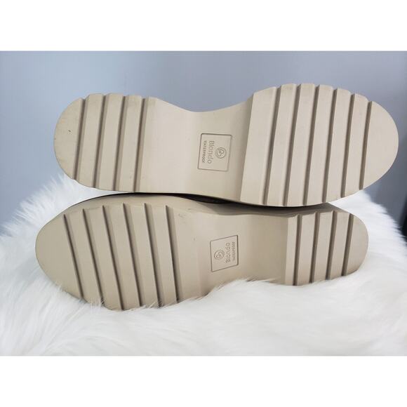 NEW SIZE 10‎ Blondo Goner Waterproof Combat Boots Platform Sand Suede Tan - Picture 6 of 7